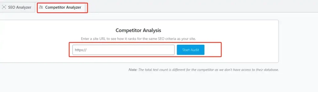 SEO Analyzer SEO诊断工具