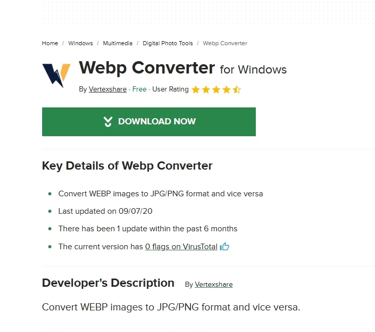 Webp Converter for Windows 工具