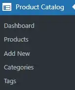 Ultimate Product Catalog菜单