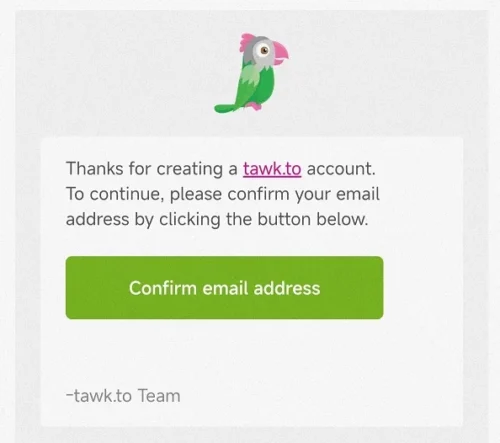 - Well建站 | 唯二建站 tawk.to邮箱验证