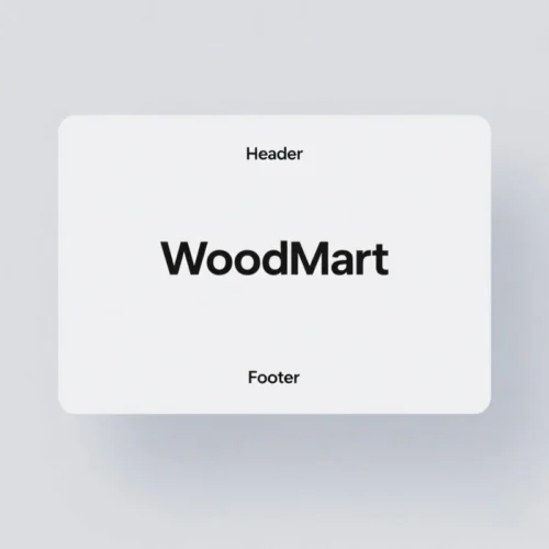 WoodMart 主题 Header & Footer （页眉页脚）制作